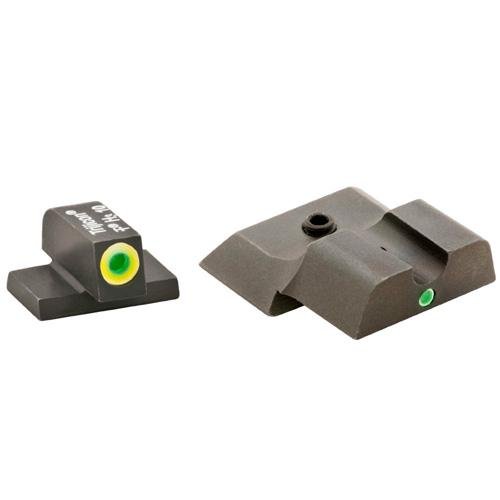 PRO I-DOT TRITIUM NIGHT SIGHTS FRONT GREEN WITH ORANGE OUTLINE REAR GREEN SINGLE DOT