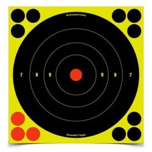 SHOOT•N•C® SELF-ADHESIVE TARGETS - 8" BULL'S-EYE 500/PK