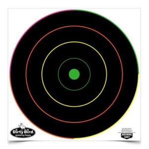 DIRTY BIRD® 12" MULTI-COLOR BULL'S-EYE TARGET - 10/PK