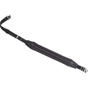 DELUXE PADDED RIFLE SLING - BLACK 1" WITH SWIVELS
