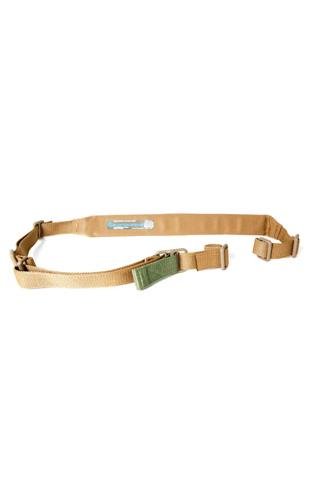VICKERS PADDED SLING - COYOTE BROWN PLASTIC ADJUSTER/TRIGLIDES 57" - 67"