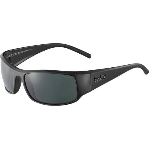 KING SUNGLASSES BLACK SHINY FRAME TNS GREY LENS