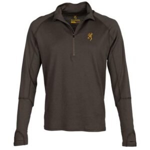 MERINO 1/4 ZIP SHIRT - MAJOR BROWN XL