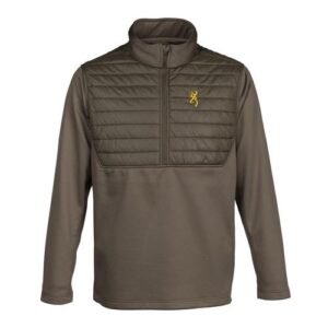 HYBRID 1/4 ZIP SHIRT - MAJOR BROWN XL