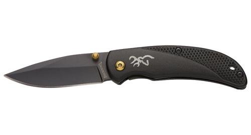 PRISM 3 - BLACK DROP POINT PLAIN EDGE 2 3/8" BLADE