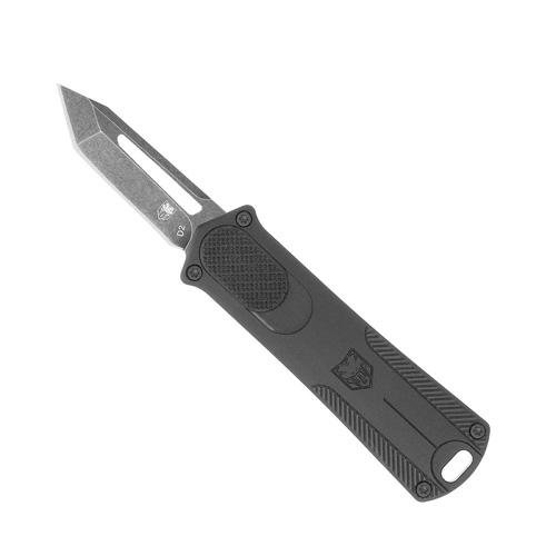 CALIFORNIA OTF 952 - BLACK TANTO POINT PLAIN EDGE 1.75" STONEWASHED BLADE