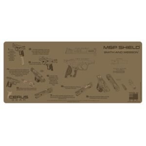 M&P SHIELD INSTRUCTIONAL PROMAT - COYOTE TAN