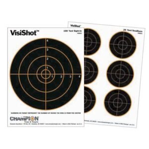 VISISHOT TARGETS - 8" BULLS (10/PK.) 8.5" X 11"