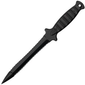 FGX WASP - BLACK SPEAR POINT SERRATED EDGE 7" BLADE