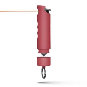 PEPPER SPRAY WITH CAR GLASS BREAKER - HARM & HAMMER PINK
