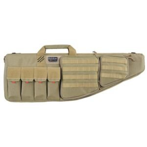 TACTICAL AR CASE WITH EXTERNAL HANDGUN CASE 35" SOFT TAN