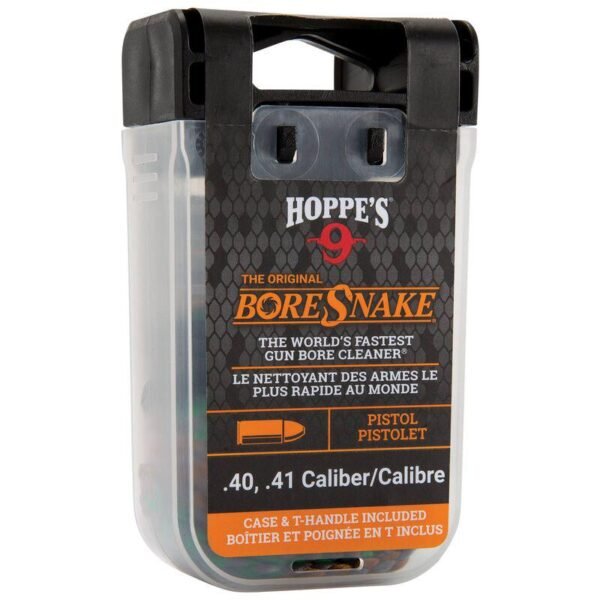 BORESNAKE DEN WITH CASE & T-HANDLE - PISTOL & REVOLVER .40 .41 CALIBER