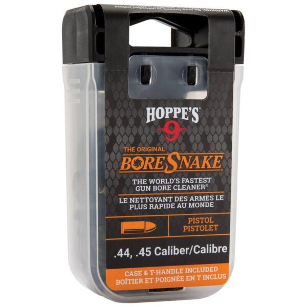 BORESNAKE DEN WITH CASE & T-HANDLE - PISTOL & REVOLVER .44 .45 CALIBER