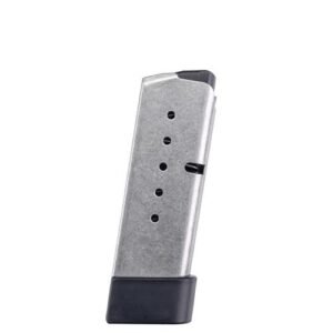 KAHR KS620 FACTORY MAGAZINE WITH GRIP EXTENSION - 40 S&W 6 ROUNDS STAINLESS STEEL