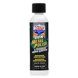LUCAS GUN METAL POLISH - 4 OZ. LIQUID BOTTLE