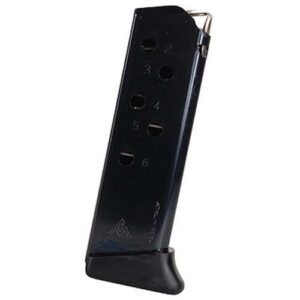 WALTHER PPK MAGAZINE - .380 ACP 6/RD BLUED FINGER REST