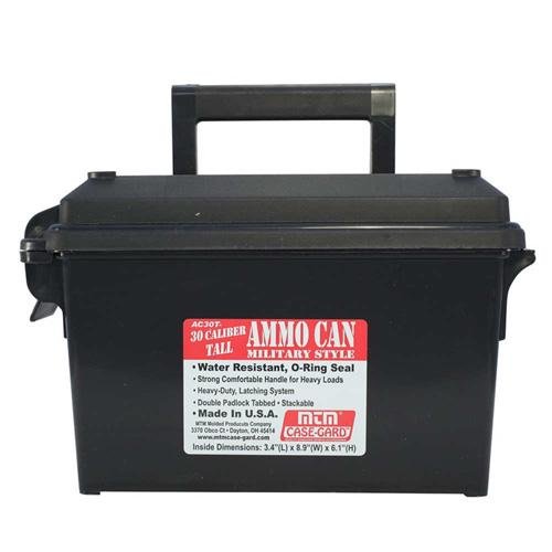 AMMO CAN 30 CALIBER TALL - BLACK