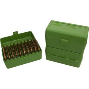 R-50 SERIES MEDIUM RIFLE AMMO BOX - 50 ROUND - GREEN