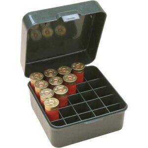 DUAL GAUGE SHOTSHELL CASE FOREST GREEN - 12/20 GA 3" 25 SHELLS