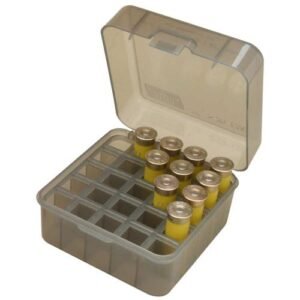 DUAL GAUGE SHOTSHELL CASE CLEAR SMOKE - 12/20 GA 3" 25 SHELLS