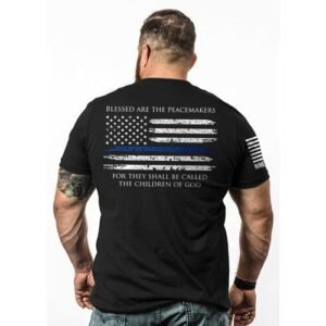 THIN BLUE LINE MEN'S T-SHIRT - BLACK SMALL