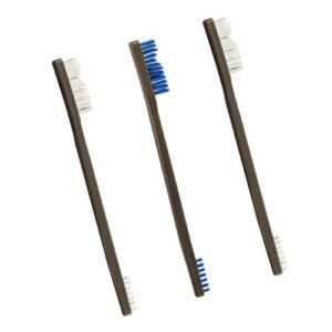 3 PK AP BRUSHES - 2 NYLON/1 BLUE NYLON