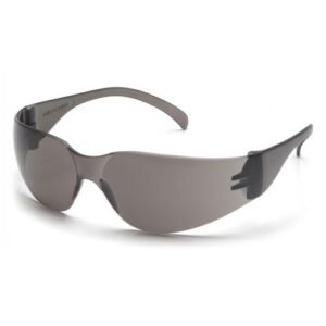 MINI INTRUDER SAFETY GLASSES - GRAY LENS GRAY TEMPLES