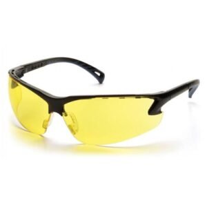 VENTURE 3 EYE PROTECTION - AMBER LENS BLACK FRAME