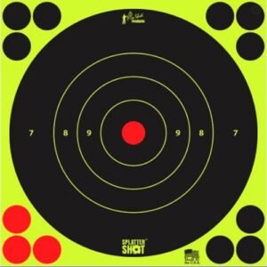 SPLATTERSHOT TARGETS - 12" GREEN BULLSEYE TARGET - 5 PACK
