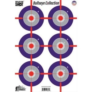 SPLATTER SHOT 12" X 18" MULTI-BULLSEYE - HEAVY TAG PAPER TARGET 8/PK