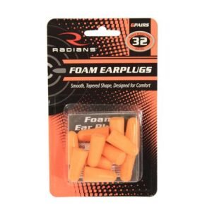 RADIANS RESISTOR® 32 DISPOSABLE FOAM EARPLUGS - 6 PAIR UNCORDED