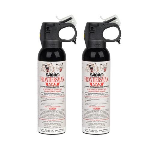 FRONTIERSMAN MAX BEAR & MOUNTAIN LION SPRAY - 7.9OZ 40' RANGE 2/PK