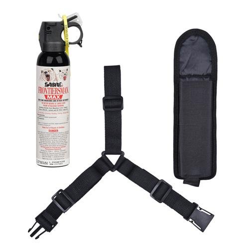 FRONTIERSMAN MAX BEAR & MOUNTAIN LION SPRAY WITH CHEST HOLSTER - 9.2OZ 40' RANGE
