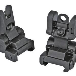 FLIP UP IRON SIGHTS - BLACK PICATINNY