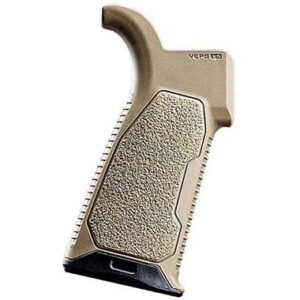 AR OVERMOLDED ENHANCED PISTOL GRIP - FDE 15 DEGREES