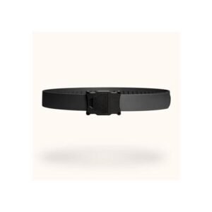 APOGEE BELT - BLACK BUCKLE GRAY BELT FULLY ADJUSTABLE 50"