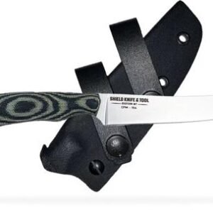 NIMROD STONE WASHED - OD / BLACK CANVAS MICARTA PLAIN EDGE 4.38" BLADE