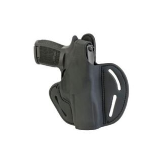 REINFORCED THUMB BREAK HOLSTER - STEALTH BLACK RIGHT HANDED LEATHER SIG SAUER P320 CARRY BHX5S