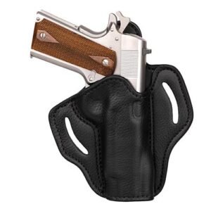 ULTRA CUSTOM BELT HOLSTER - BLACK LEATHER RIGHT HANDED SIZE 1 1911 5" BBL