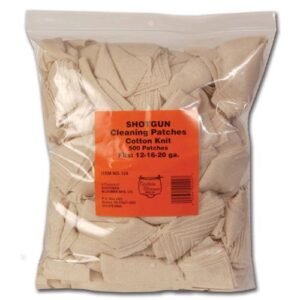 COTTON KNIT CLEANING PATCHES - 3X3 UNIVERSAL SHOTGUN 500 BULK BAG