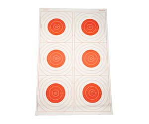 ACTION TGT BLSEYE MILI RED 100PK