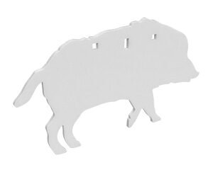 B/C AR500 3/8" SILHOUETTE BOAR WHT