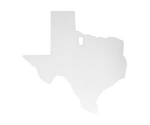 B/C AR500 3/8" SILHOUETTE TEXAS WHT