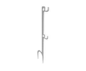 B/C STEEL TARGET HANGER WHITE 2 HOOK