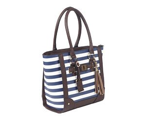 BULLDOG TOTE PURSE NAVY