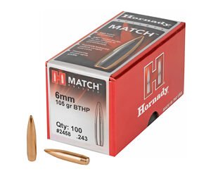 HRNDY MATCH 6MM .243 105GR 100CT