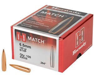 HRNDY MATCH 6.5MM .264 140GR 100CT