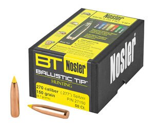 NOSLER 270 CAL 150GR 50CT