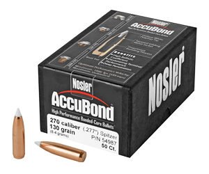 NOSLER 270 CAL 130GR ACCUBOND 50CT