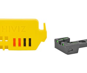 HIVIZ ADJ REAR SIGHT RUG RVLVR GR/RD
